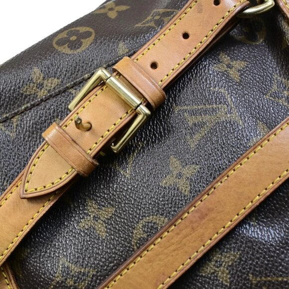 LOUIS VUITTON Montsouris MM Backpack Bag Monogram Leather Brown main image 9